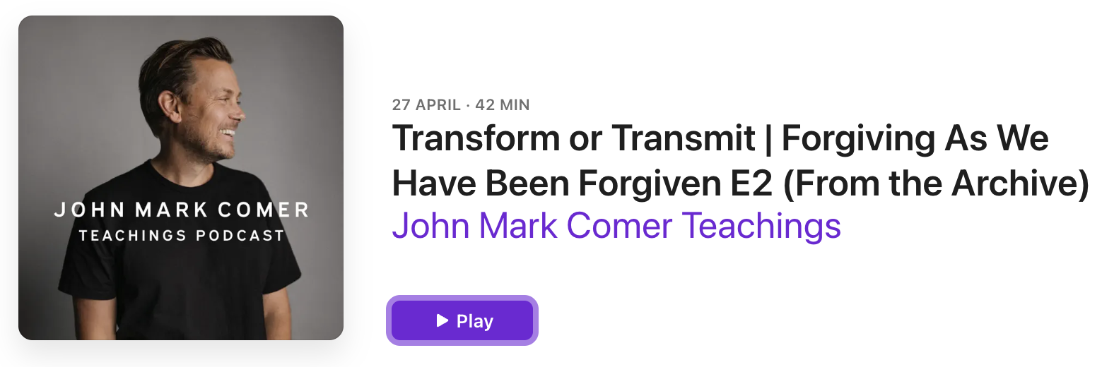 John Mark Comer